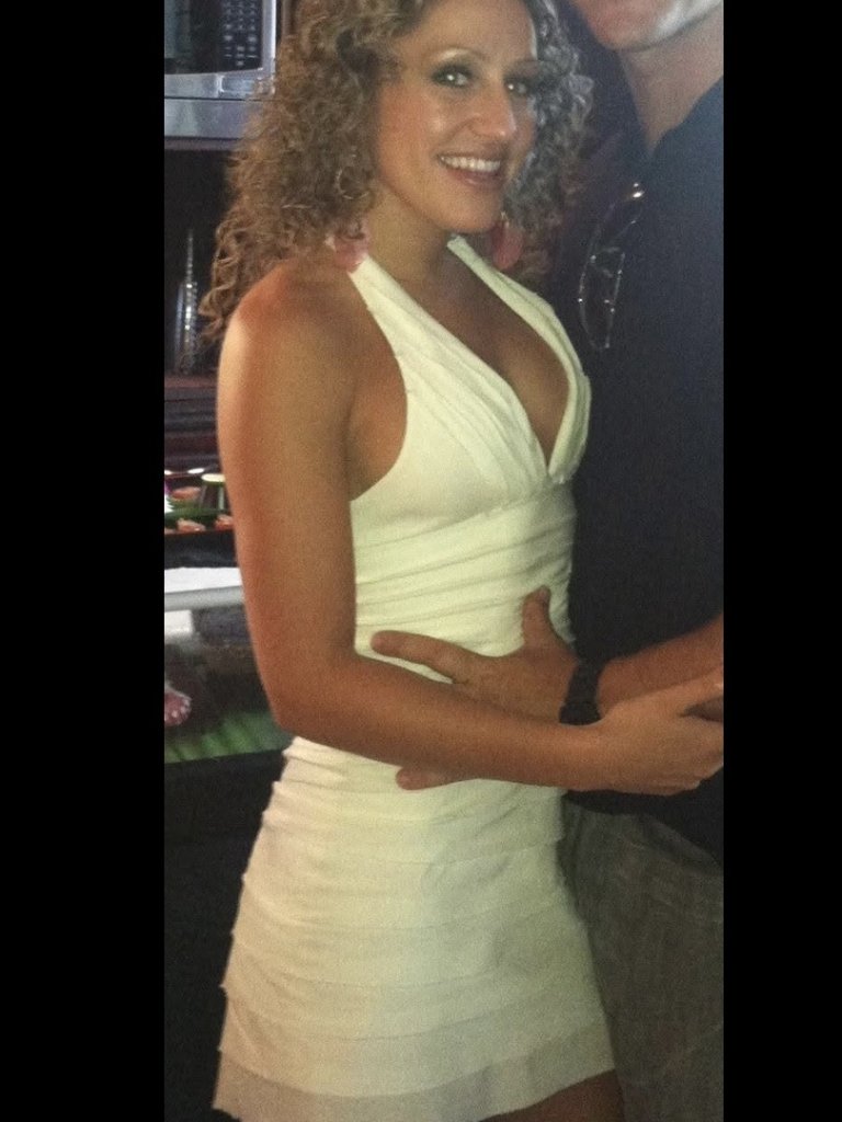 Bcbg Max Azria Ivory White Halter Tiered Mini Dress